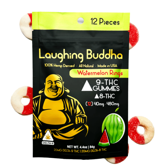 12Pack Triple Bears Delta 8 / Delta 9 Edible Laughing Buddha